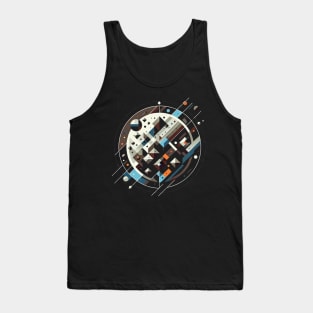 Orbital Odyssey | Geometric Mercury Mission Tee Tank Top